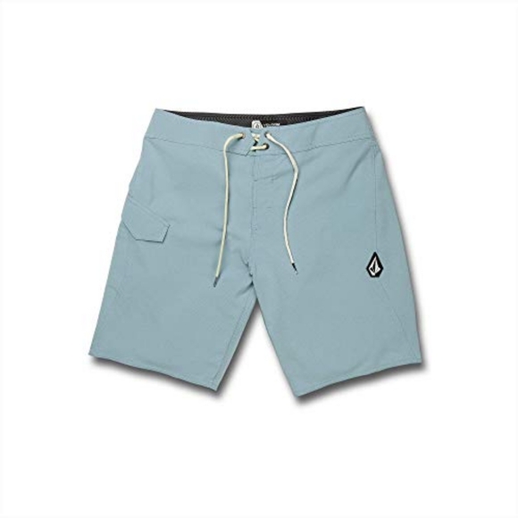 Volcom Blue Athletic Shorts with Drawstring Waist, Size 28 - Picture 1 of 6